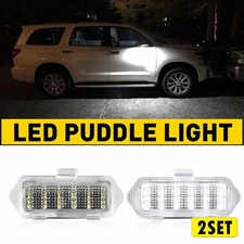 LED Side Mirror Puddle Light For 03-06 Escalade Silverado Sierra Suburban Taho H