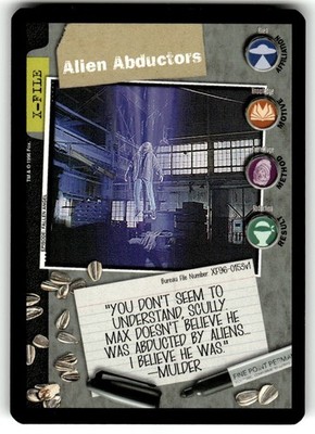 The X-Files Premiere Card #153 C Alien Abductors