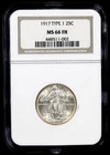 1917 Type 1 Standing Liberty Quarter - NGC MS66 FH - Sharp Full Head - #435