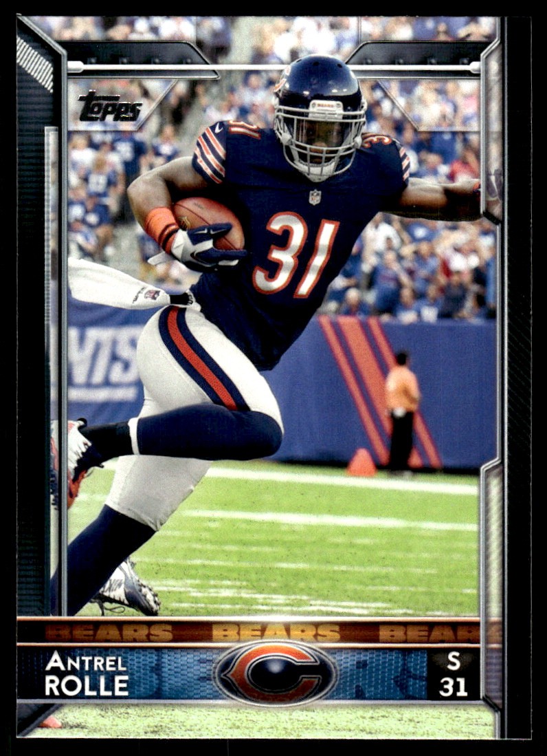Antrel Rolle 2015 Topps #137 Chicago Bears NFL READ FREE SHIPPING AutographDen