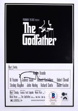 FRANCIS FORD COPPOLA SIGNED THE GODFATHER DIRECTOR 12X18 MOVIE POSTER PHOTO BAS