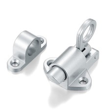 4 Packs Self-Closing Latches  Silver Gray Spring Door Lock  Resilient Bolt Latc...
