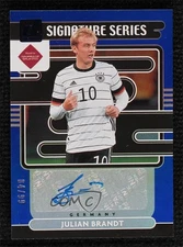2021-22 Donruss Road to Qatar Signature Series Blue 4/99 Julian Brandt Auto 0h28