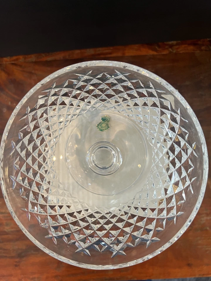 Compota de cristal Waterford, vintage, caja original, pegatina, + instrucciones de cuidado Foto 3 de 4