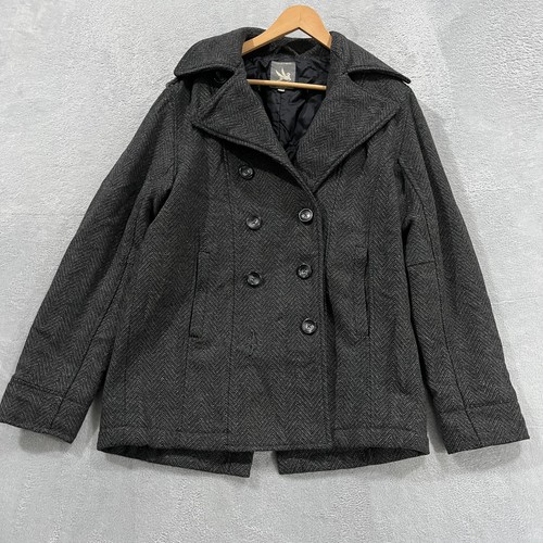 Spiewak, Vintage Spiewak Coat Women’s Large Wool Blend Double Breasted Peacoat Old Money