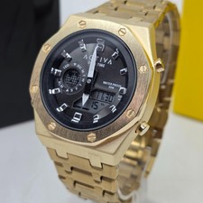 Invicta Activa Gold Tone Mens Watch Analog Digital