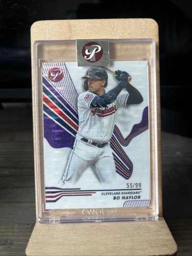 Bo Naylor 2024 Topps Pristine Purple Refractor /99 #6 Cleveland Indians