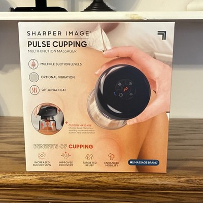 Sharper Image Pulse Cupping Massager, Suction Levels, Vibration, 2 Cups