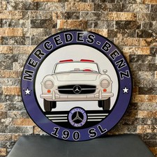Mercedes-benz 190 Sl Heavy Metal Sign 1955 19.7 50cm