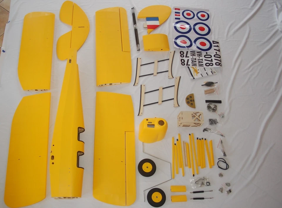 RC 1:4 Tiger Moth DH82 2150mm ARF Doppeldecker Holzbauweise für 10S LiPo 200KV - Bild 3 von 4