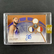 2026 Topps Three Johni Broome Rookie 3 Patch Horizontal Auto RC Bronze /25 OC58