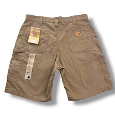 Carhartt Canvas Work Short Loose Original Fit Mens 38x10 Khaki B147 LBR