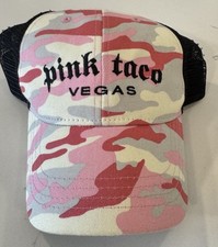 Pink Taco Vegas Women's Pink Camo Trucker Hat Mesh Snapback CLEAN