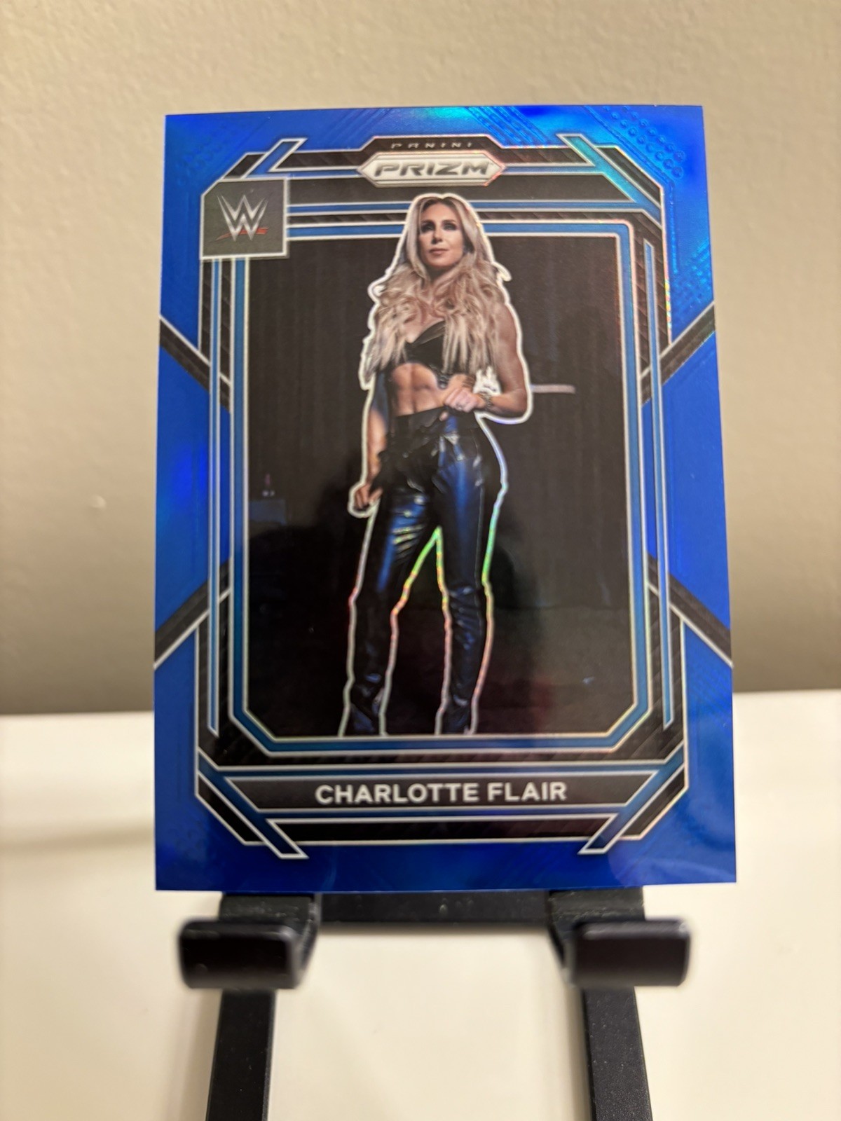 2023 Panini Prizm WWE - Charlotte #123 Blue Prizm 18/199