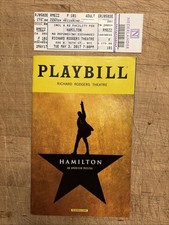 HAMILTON May 2017 Broadway Playbill & Ticket! BRIAN D’ARCY JAMES Mandy Gonzalez+