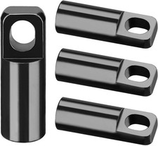 4 Pack Black Presta Valve Caps for Bike - 2 in 1 Aluminum Valve Stem Covers with