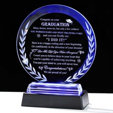 Movdyka Graduation Gifts for Her Him Crystal Plaque Class of 2026 Graduation ...