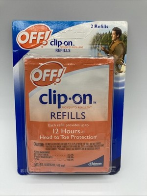 OFF! Clip On Mosquito Repellent Refills 1 Pack Contains 2 Refills - Brand New