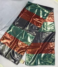 Vintage 54" Scarf, Metallic Red, Purple, Green, Amanda Smith, Italy, NWT SCF-04