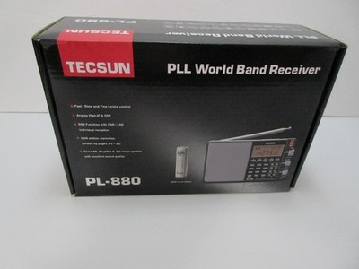 Tecsun PL-880 AM/FM/LW/SW SSB Portable Radio Receiver NEW Open Box-Superb!