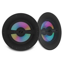 DS18 Luxury 8 2-Way Marine Coaxial Speaker, Digital LED Lights Magnetic Mount