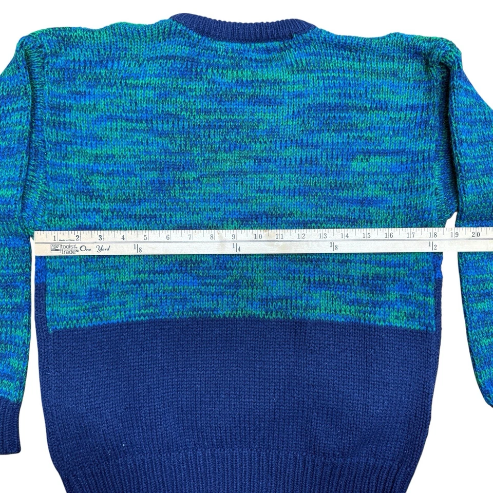 Suéter a Cuadros 3D Oveja Mujer Talla S Vintage Cuello Redondo Tejido Pullover Abuela Núcleo Foto 3 de 4