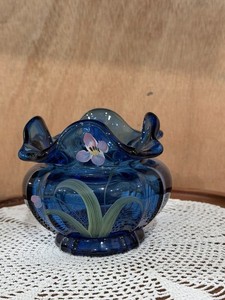 Blue Fenton Vase | eBay