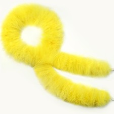 45g Yellow Marabou Feather Boa, 2 Yards, DIY Craft, Clothes, Halloween Party