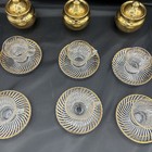 FEDERAL DEPRESSION GLASS DIANA DEMITASSE CUP AND SAUCER- SWIRL PATTERN — photo 7