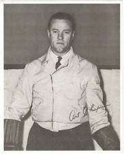 Lot (2) Early 1950s Cleveland Barons Photos Art Chapman Roy Goldsworthy NM Cond