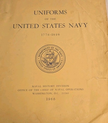 Uniforms Of The US Navy 1776-1896, Set of 12 Prints US Naval History Div. 1966
