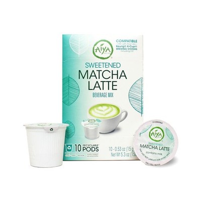 Aiya Creamy Matcha Latte Pods - Authentic Matcha with Rich Notes of Vanilla, ...