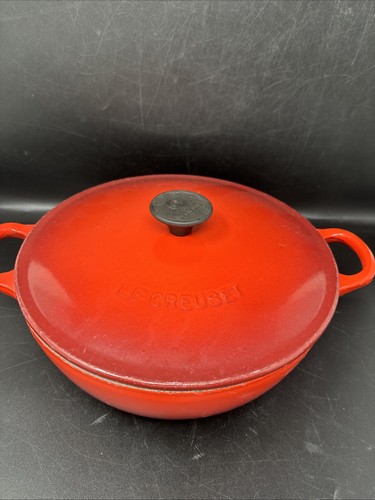 Le Creuset Red Traditional Soup Pot 22 Made In France