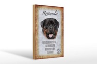 Holzschild Spruch 20X30 Cm Rottweiler Hund Geschenk Holz Deko Schild Wooden Sign