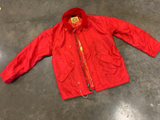 VINTAGE AVIREX red nylon flight JACKET TYPE B7