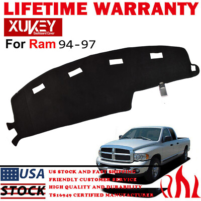 For Dodge RAM 1500 2500 3500 1994-97 Pickup truck dash cover mat dashboard pad .