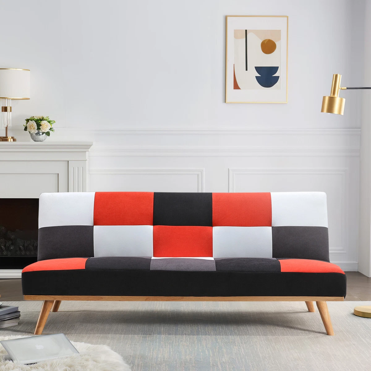 Single 3 outlet seater sofa design