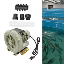 110V Industrial Fish Pond Tank Air Pump Blower Oxygen Aerator 370W 12kpa