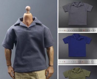 1/6 Scale Multi-color Male Polo Shirt Golf Shirt Model for 12'' Action Figures