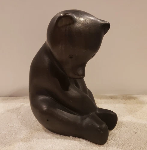 Vintage Pigeon Forge Pottery TN Bear Signed D Ferguson USA 6 3/4" Tall