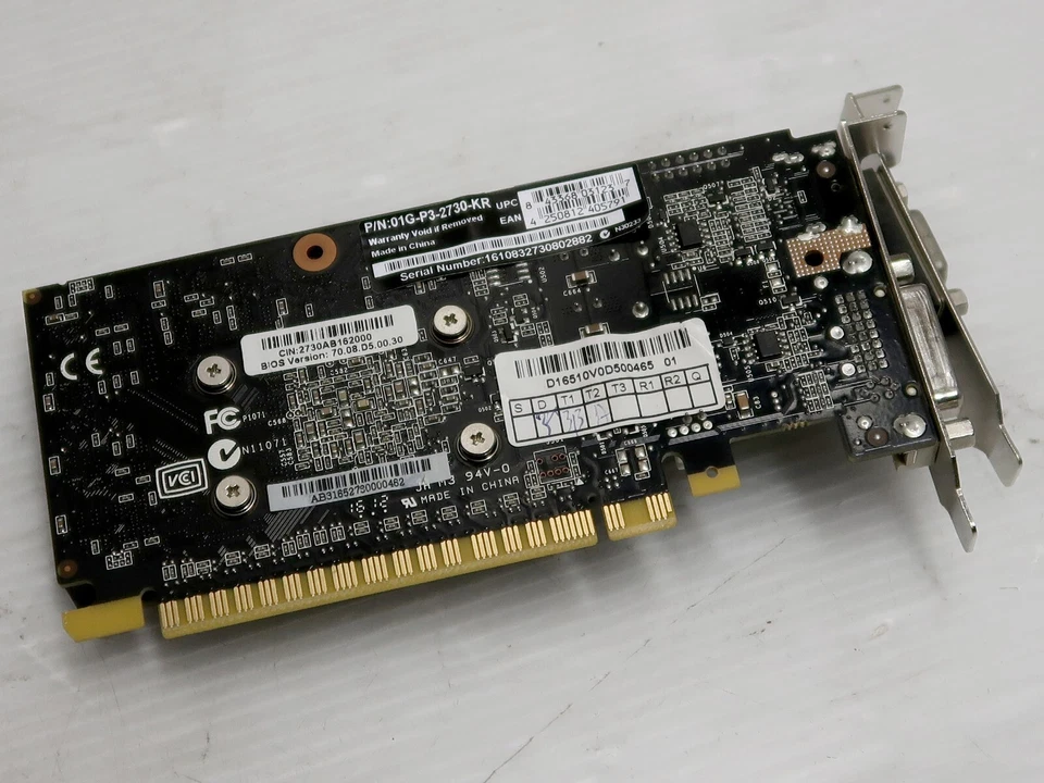 GeForce GT 730, 1GB DDR3, 128 BIT, HDMI, DVI, VGA, EVGA, Low Profile, WORKING - Image 3 of 4