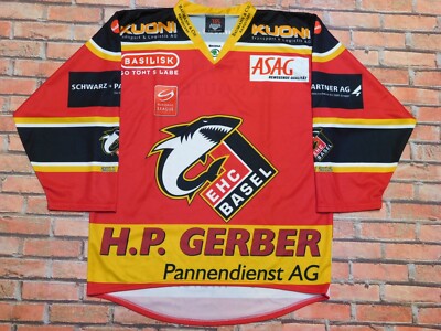 Maillot Shirt Trikot De Hockey Sur Glace Match Worn Fuchse Martens Indossata