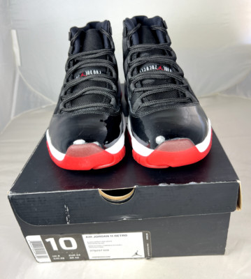 Nike 2012 Air Jordan 11 Retro Bred Patent Black Red 378037-010