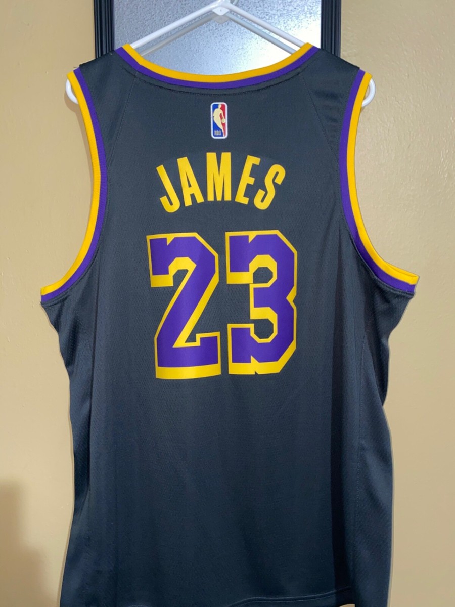 New Nike Lakers Lebron James Swingman Earned Edition Jersey