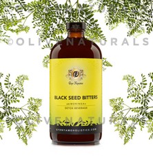 BLACK SEED BITTERS with MORINGA DETOX 32 oz The Original Best by Gye Nyame