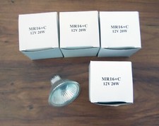 4 New  MR16+C 12V 20W Overhead Halogen Light Bulbs  Free US Shipping