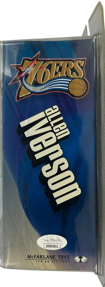 Figura McFarland firmada autografiada por Allen Iverson Philadelphia 76ers JSA Foto 2 de 3