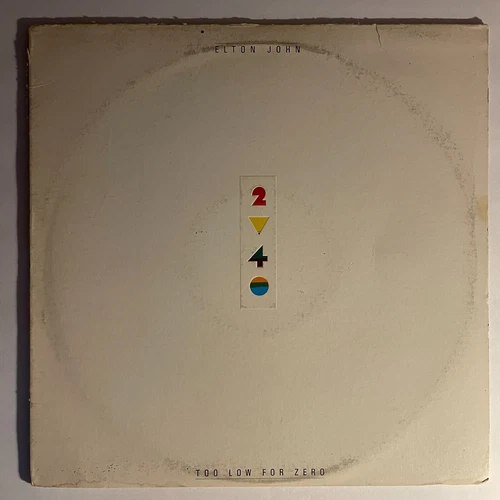 Elton John  ‎– Too Low For Zero Vinyl, LP 1983 Geffen Records ‎– GHS 4006