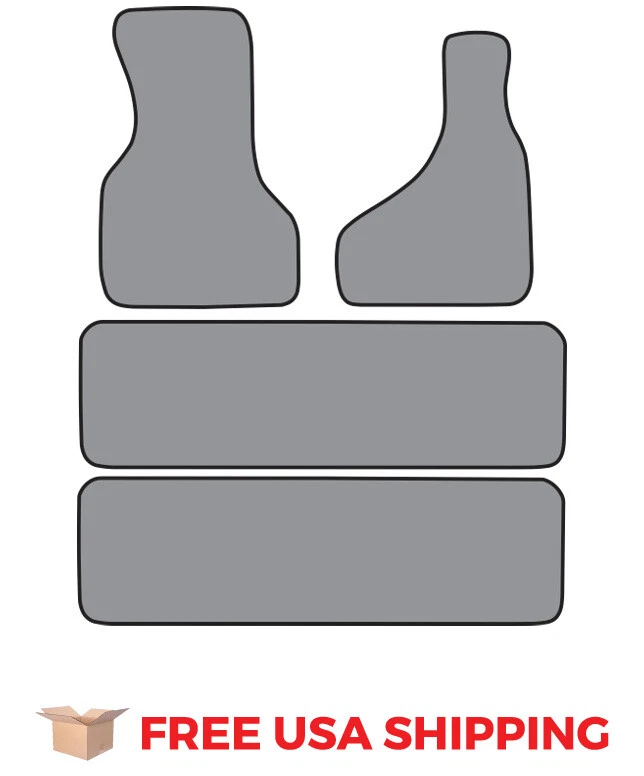 FITS 1990-2000 Chevrolet Astro 2pc Frts & 2pc Rr Runners Floor Mat 4pc Cutpile Foto 2 de 4