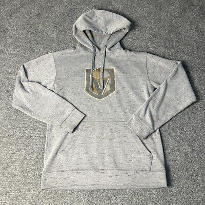 Las Vegas Golden Knights Hoodie Mens Medium Grey Champion Sweater NHL Hockey